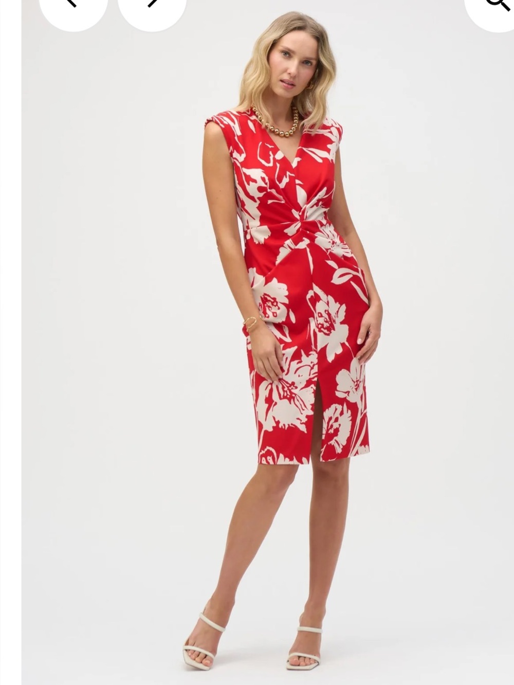 Joseph Ribkoff Scuba Crepe Floral Print Sheath dress-8